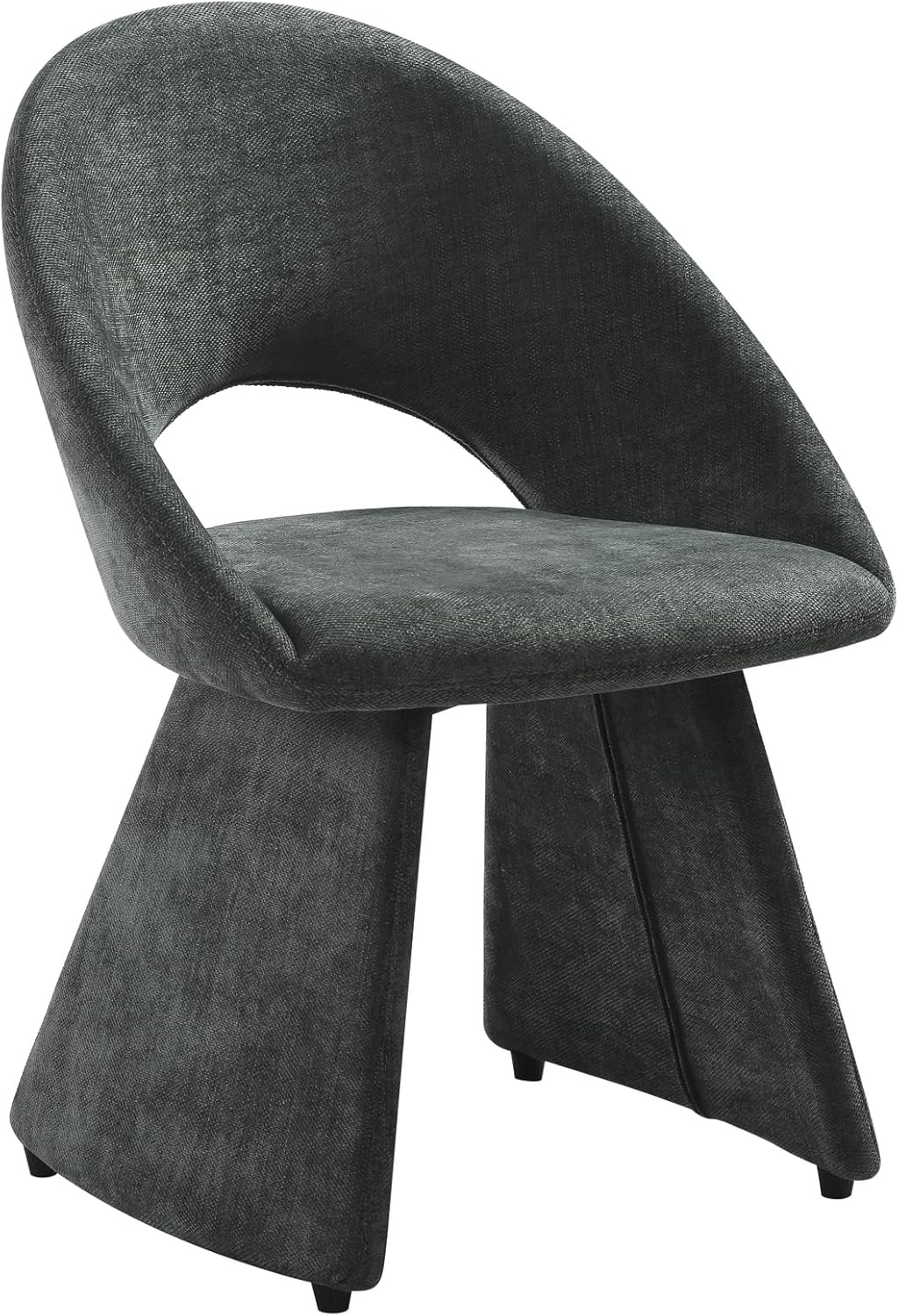 image:imageArmen Living Angelina Modern Curved Back Plum Upholstered Dining Chair Set of 4Forest Green