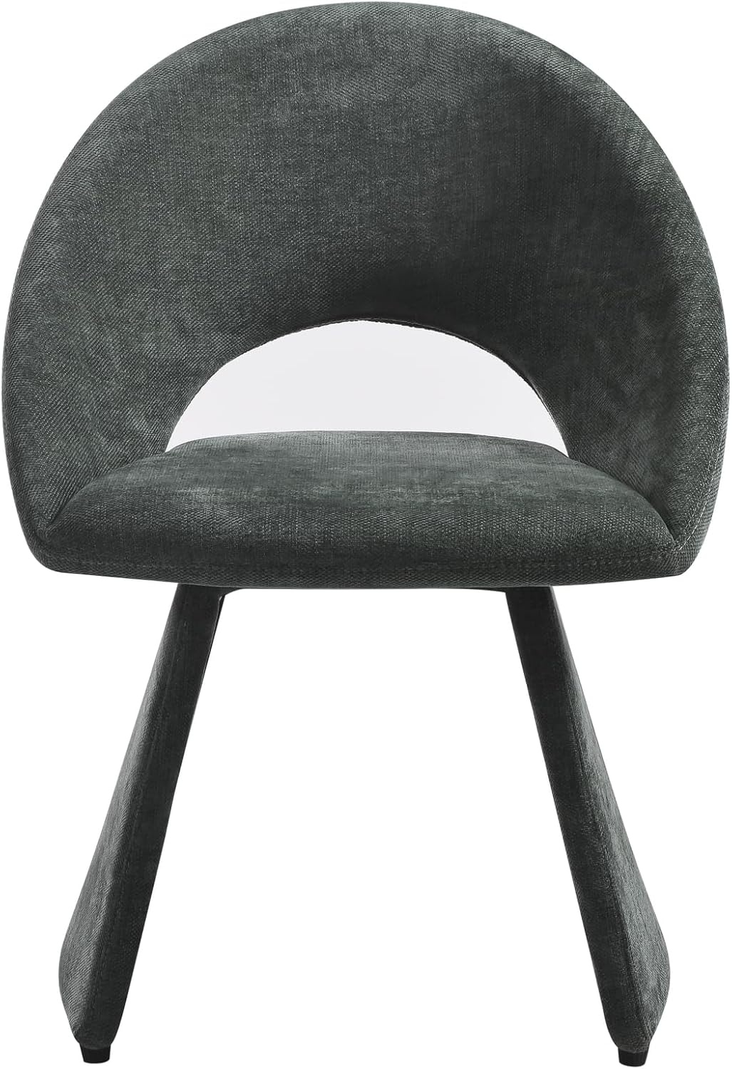image:imageArmen Living Angelina Modern Curved Back Plum Upholstered Dining Chair Set of 4Forest Green