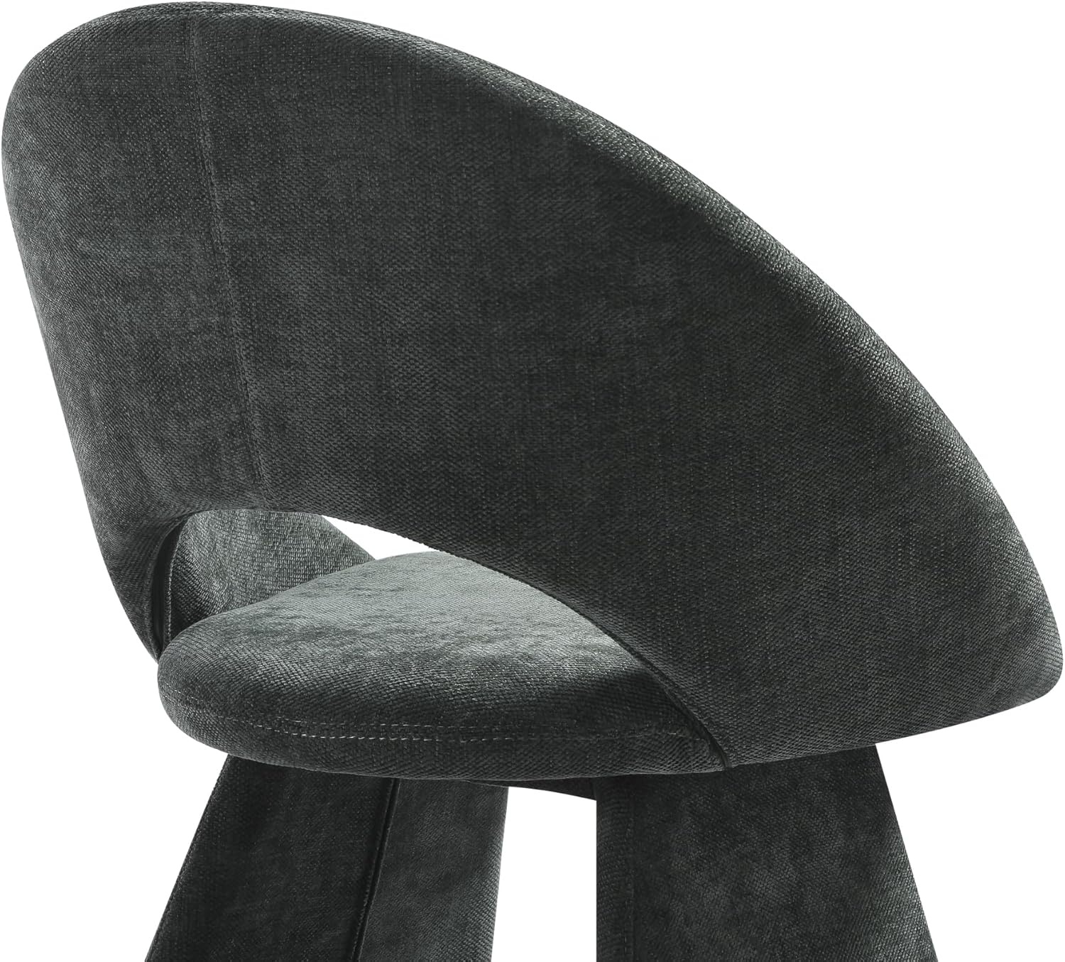image:imageArmen Living Angelina Modern Curved Back Plum Upholstered Dining Chair Set of 4Forest Green