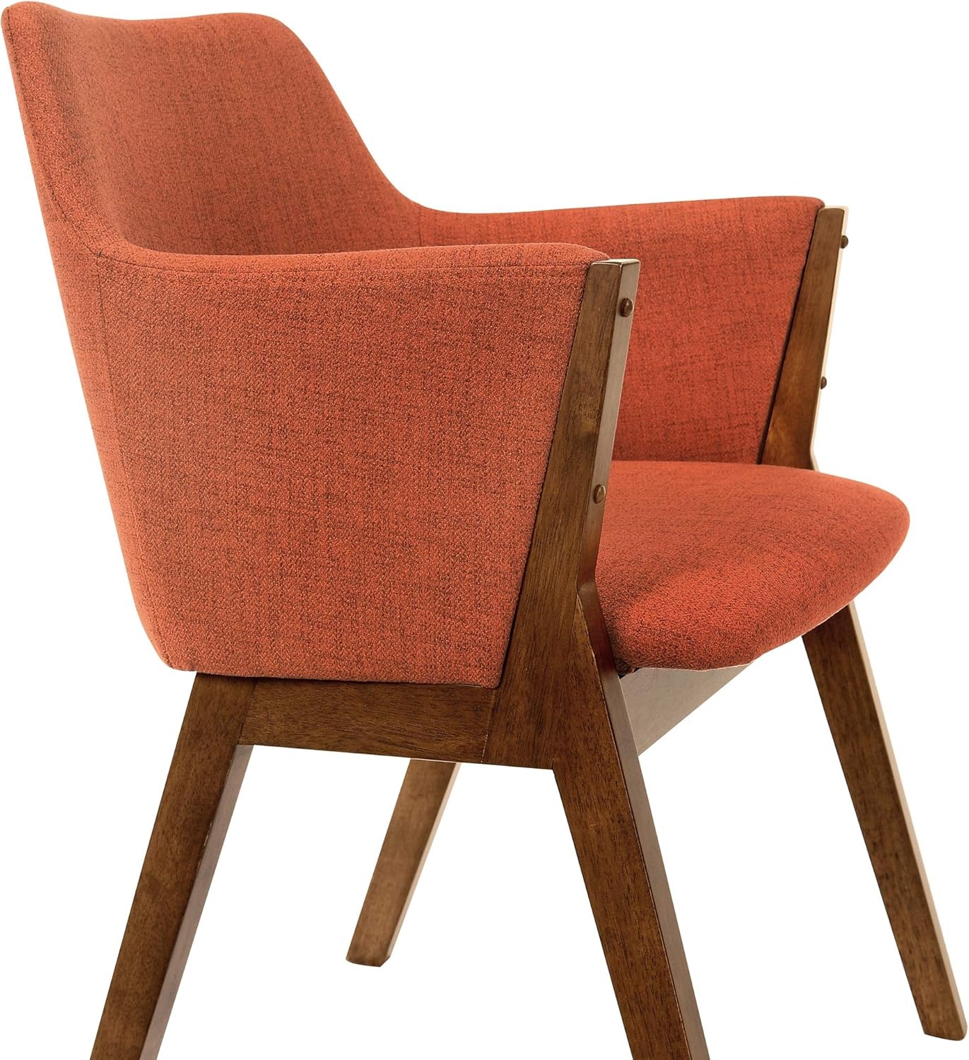 image:imageArmen Living Arcadia and Renzo 48 Round Orange and Walnut Wood 5 Piece Dining Set