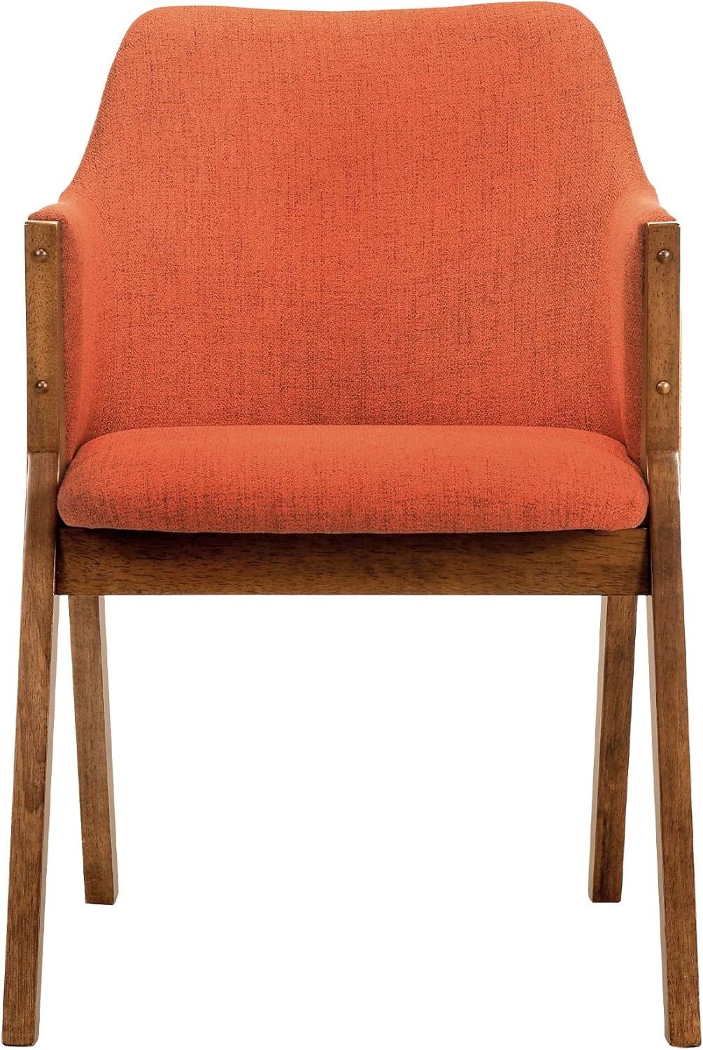 image:imageArmen Living Arcadia and Renzo 48 Round Orange and Walnut Wood 5 Piece Dining Set