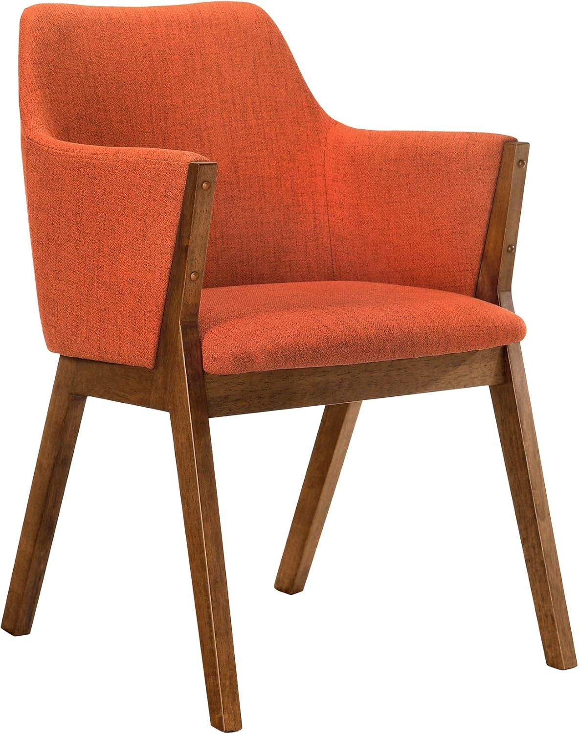 image:imageArmen Living Arcadia and Renzo 48 Round Orange and Walnut Wood 5 Piece Dining Set