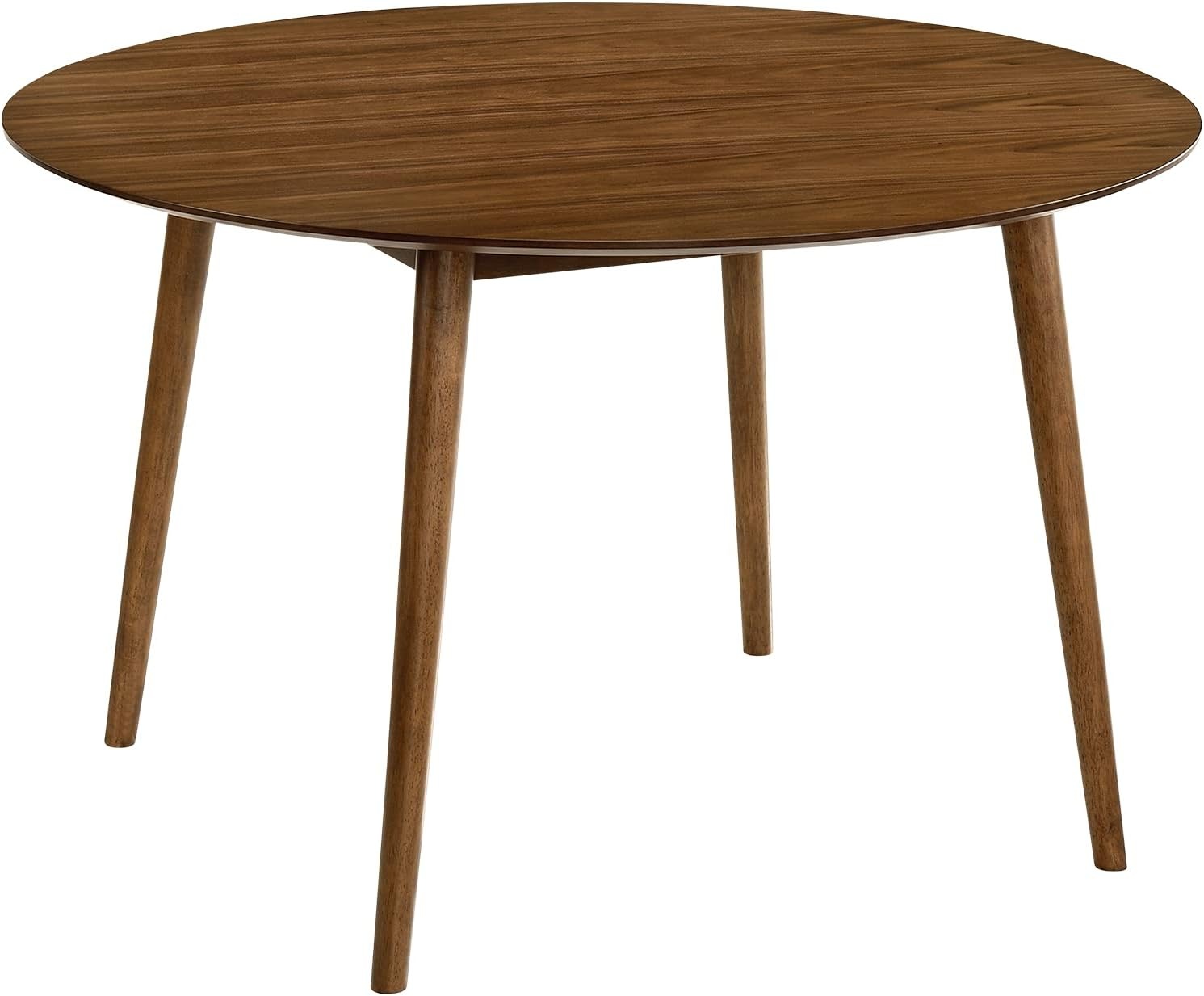 image:imageArmen Living Arcadia and Renzo 48 Round Orange and Walnut Wood 5 Piece Dining Set