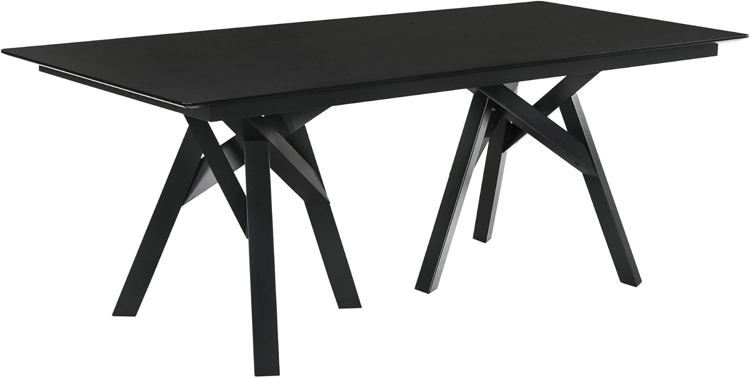 image:imageArmen Living Cortina Jackie 5 Piece Black Dining Set Brown