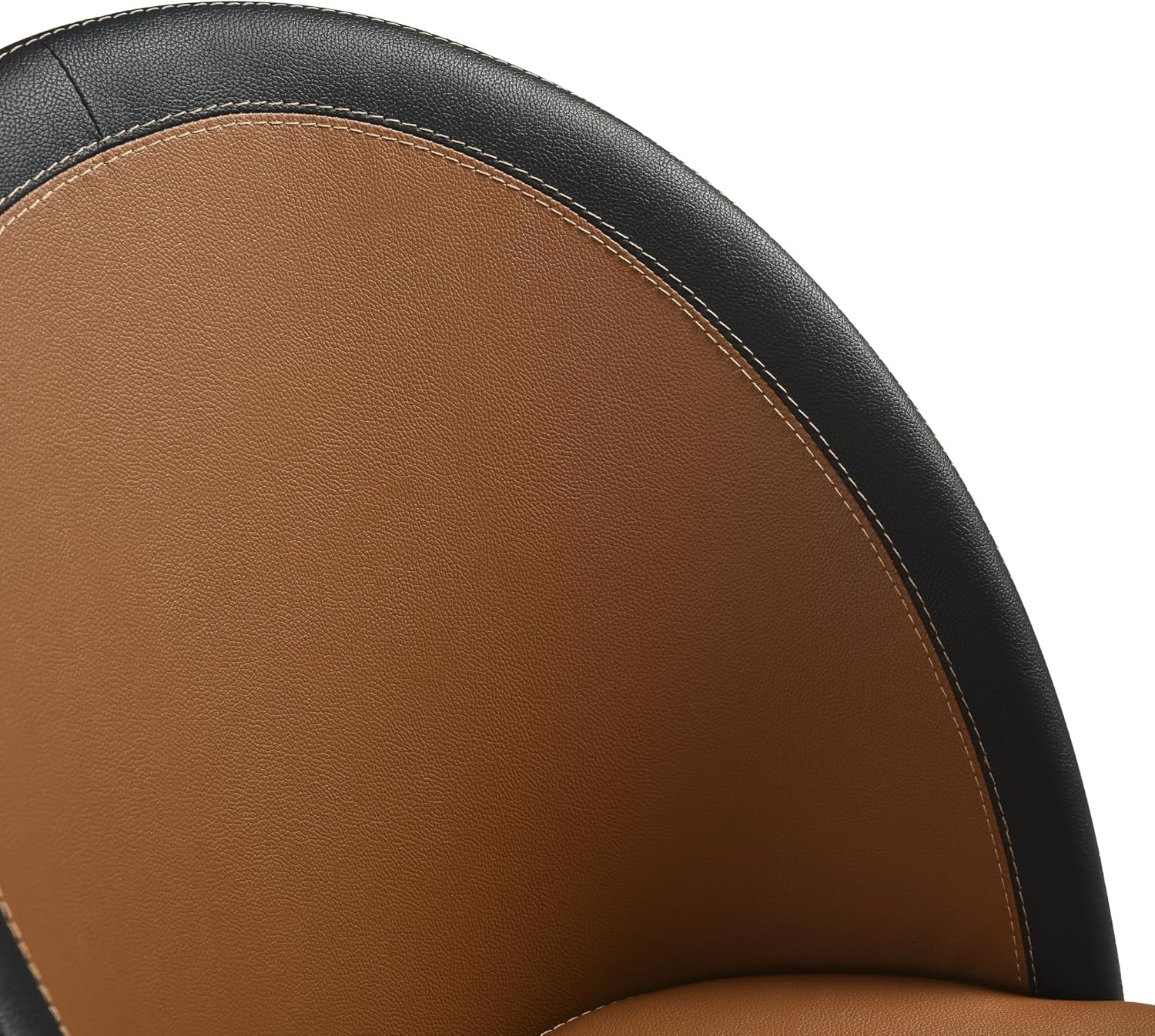 image:imageABEL Modern Swivel Curved Back Auburn Brown Upholstered Dining Chair Set of 6Set of 6