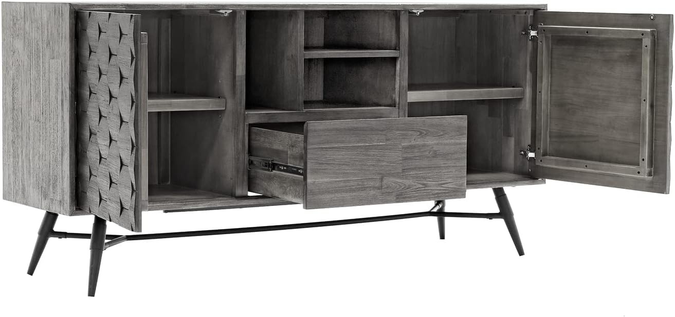 image:imageArmen Living Makena Sideboard Buffet in Grey Acacia Wood