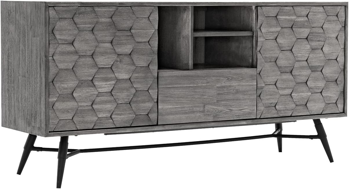 image:imageArmen Living Makena Sideboard Buffet in Grey Acacia Wood