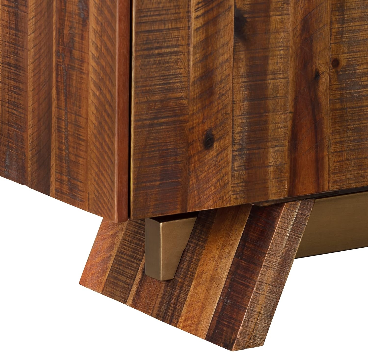 image:imageArmen Living Picadilly 4 Door Sideboard Buffet in Acacia Wood and Concrete