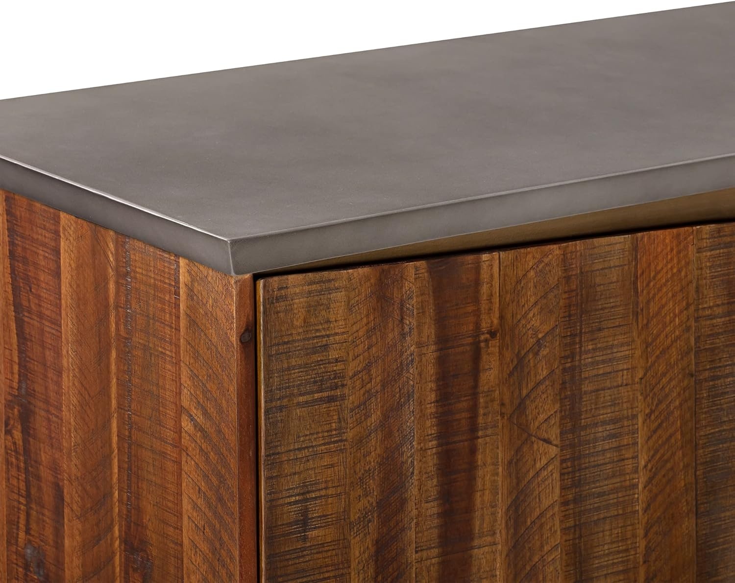 image:imageArmen Living Picadilly 4 Door Sideboard Buffet in Acacia Wood and Concrete