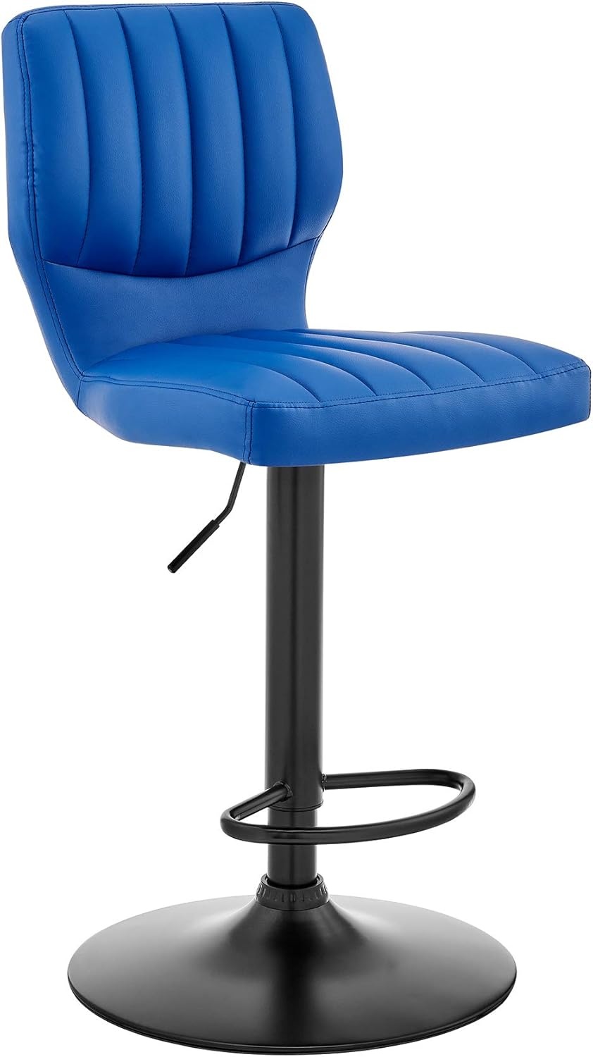 image:imageBardot Adjustable Height Red Faux Leather Swivel Bar Stool Set of 2Blue