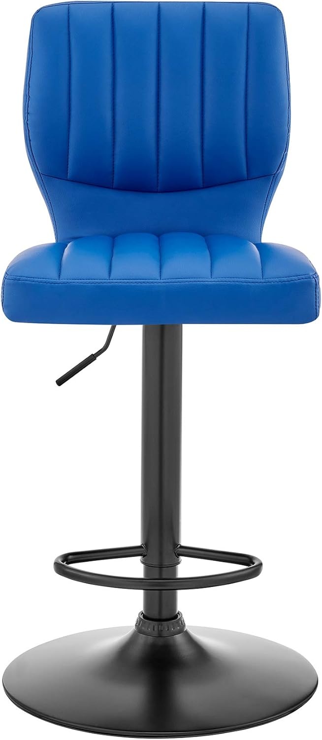 image:imageBardot Adjustable Height Red Faux Leather Swivel Bar Stool Set of 2Blue