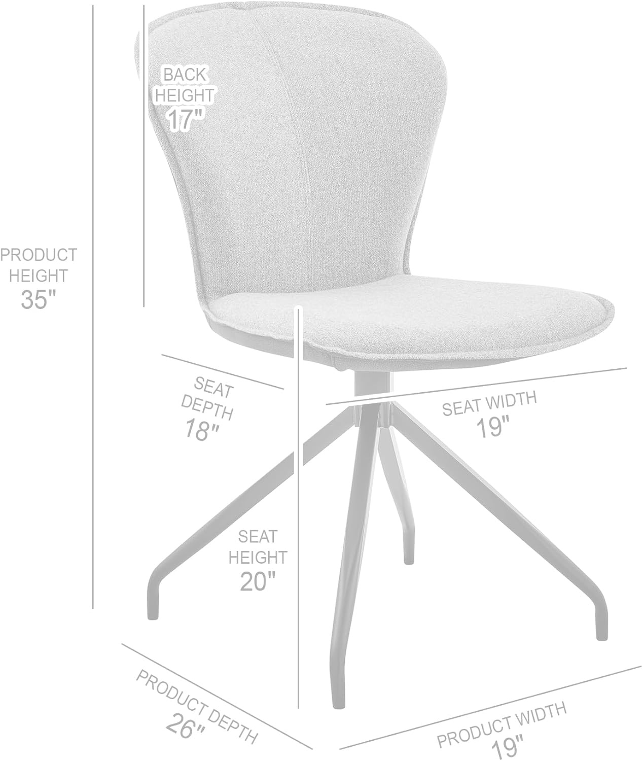 image:imagePetrie Dining Room Accent Chair in Gray Fabric and Faux Leather with Black Finish Set of 4Set of 6