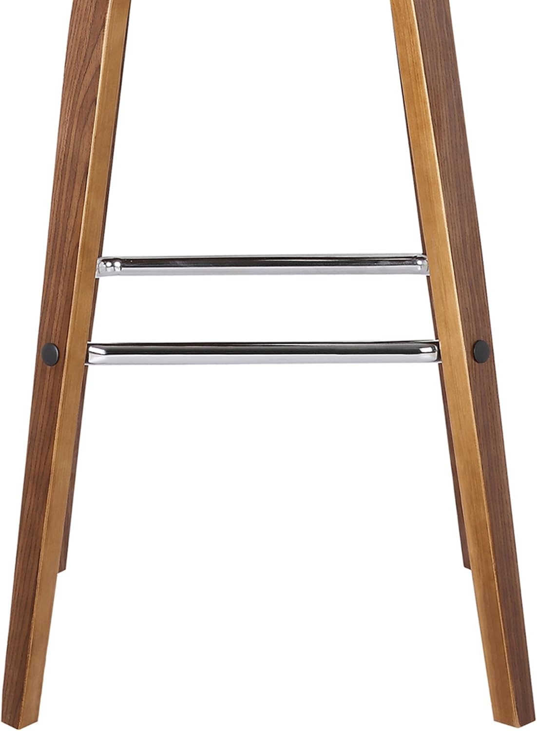image:imageVienna 26 Swivel Counter Stool in Walnut Wood Finish with Brown Faux Leather Set of 2Brown Faux LeatherWalnut