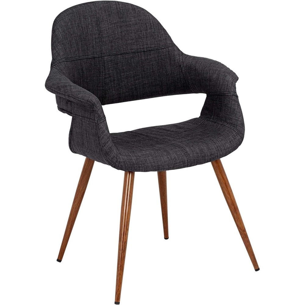 image:imageArmen Living Phoebe Modern Charcoal Fabric Accent Armchair