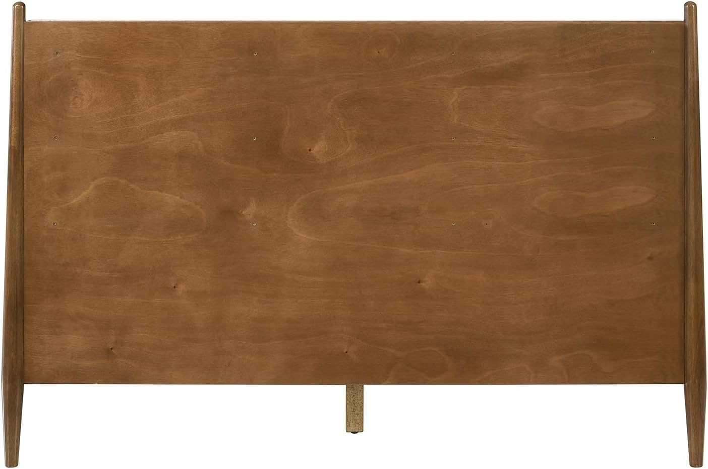 image:imageArmen Living Artemio Mid Century Modern King Platform Wood Bed Frame with Upholstered Fabric Headboard in Walnut FinishWalnut